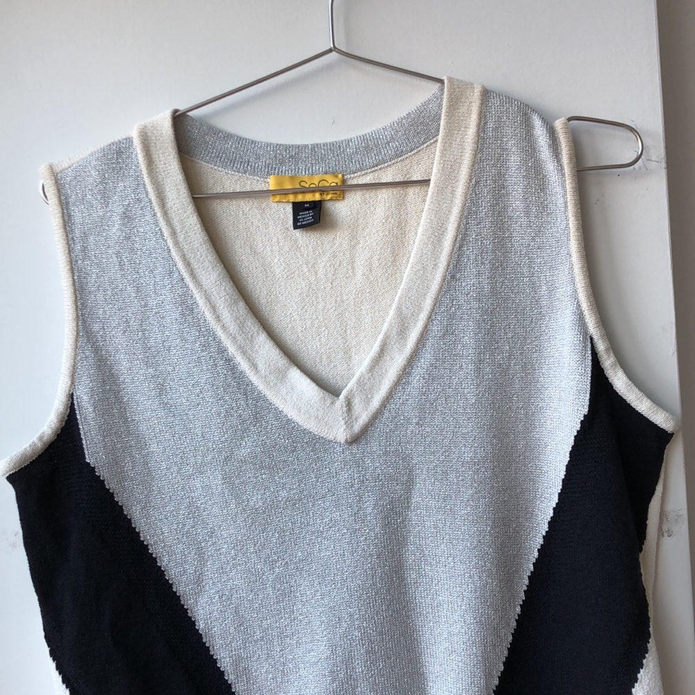 St. John Soca Metallic Color Block Vest! - image 2